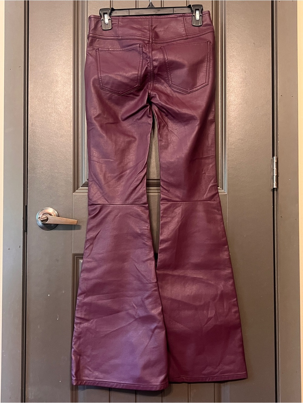 Free People Women’s Penny Pull-On Flare Pants in Plum Purple, Size 25 - Picture 2 of 6